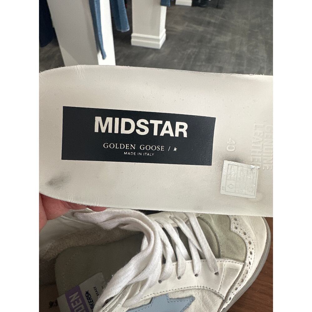 Golden Goose Mid Star Mixed Leather Sneakers Size 40(10) - Picture 5 of 12